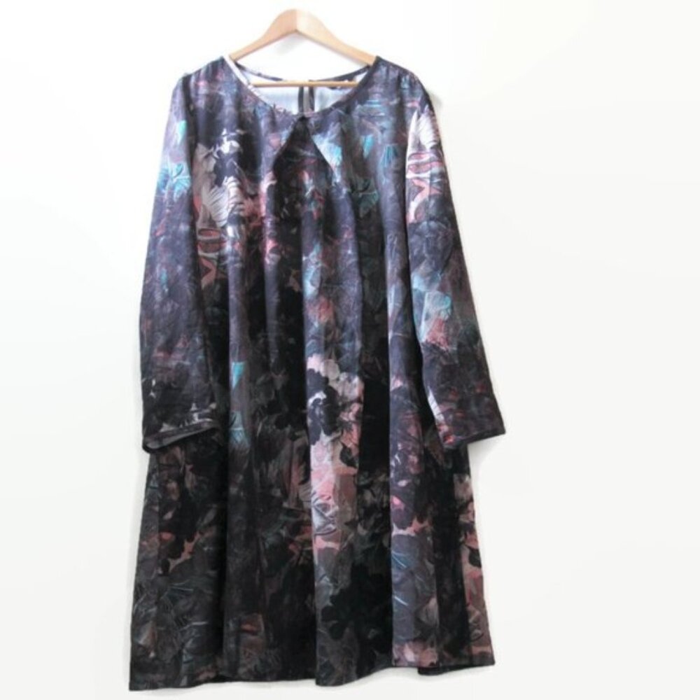 Anna Scholz Digi Crepe A-line Tunic Dress 2x 3x